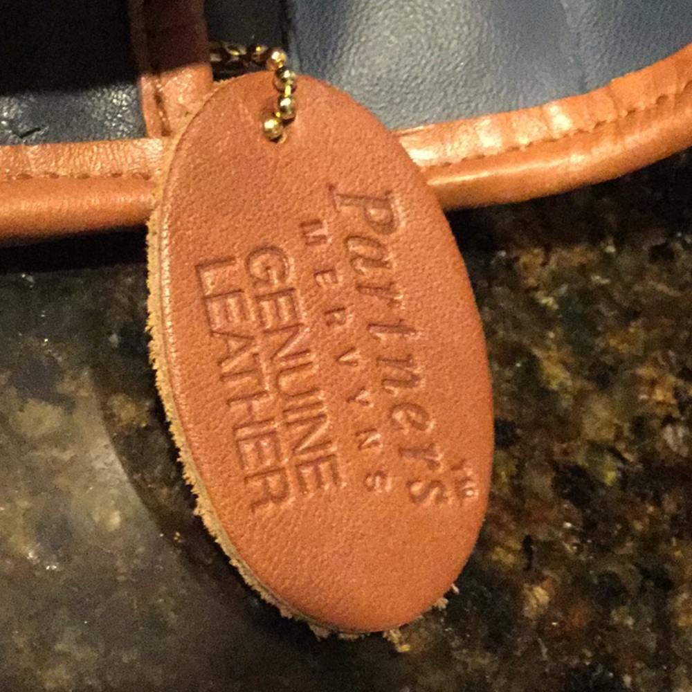 Leather vintage partners classic purse satchel office travel business market - Picture 8 of 12